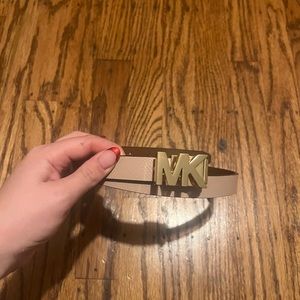 Michael Kors MK Reversible Belt Pink and Brown Size small